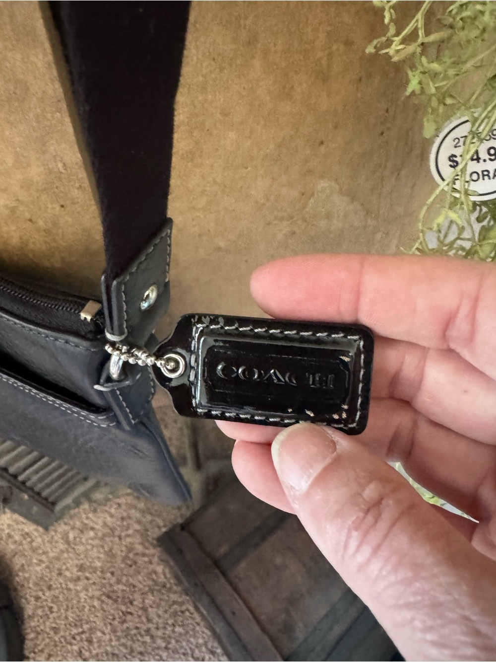 Coach Black Pebbled Leather Crossbody Bag - Picture 3 of 6